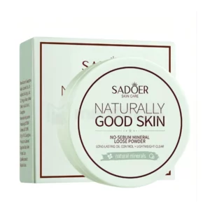 Sadoer Пудра рассыпчатая матирующая себорегулирующая Naturally Good Skin нейтрализация покраснений, тон 01 milkshake green, 5 г 10