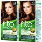 Набор Fito косметик Fito Color Крем-краска стойкая для волос 3.3 горький шоколад, 1 шт 2