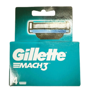 Gillette Mach3 Кассеты сменные для безопасных бритв, 4 шт 4