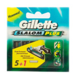 PG Gillette Slalom Plus Кассеты сменные для безопасных бритв (5+1 шт) 1