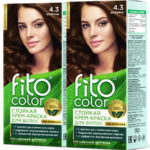 Набор Fito косметик Fito Color Крем-краска стойкая для волос 4.3 шоколад, 1 шт 1