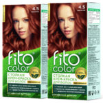 Набор Fito косметик Fito Color Крем-краска стойкая для волос 4.5 махагон, 1 шт 1