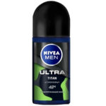 Nivea Men Антиперспирант 48 ч Ultra Titan антибактериальный эффект, ролл стекло 50мл 2