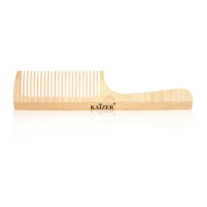 Kaizer professional гребень с ручкой 22 зубьев, дерево (берёза) 5