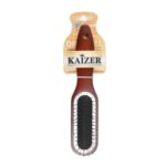 Kaizer professional расчёска для волос массажная с мет зубцами дер ручка, арт. 802039 , 1 шт 2