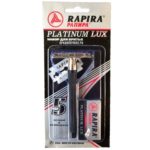 Rapira Набор для бритья Platinum Lux: станок для бритья + лезвия 5 шт 1
