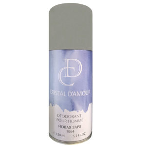 Новая Заря Дезодорант парфюмированный для мужчин Кристалл Любви Cristal DAmour цитрусовый, фужерный, мет спрей 150 мл 2