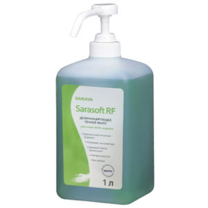 Saraya Дезинфицирующее пенное мыло Sarasoft RF, 1000 мл 10