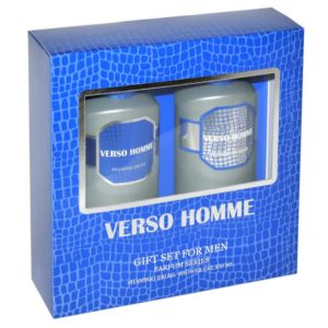 Набор косметический парфюмерный для мужчин Verso Homme (шампунь 250 мл + гель для душа 250 мл) 13