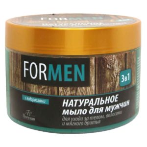 Floresan FOR MEN Ф40 Мыло натуральное для мужчин 3в1 для ухода за телом, волосами и мягкого бритья, 450 г 6