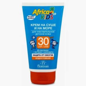 Floresan Africa Kids Ф410 Крем на суше и на море SPF30 для чувствительной детской кожи, 150 мл 3