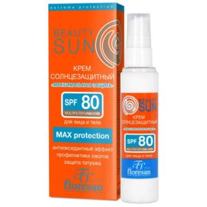 Floresan Beauty Sun Ф284 Крем солнцезащитный для лица и тела SPF80 max protection, 75 мл 12
