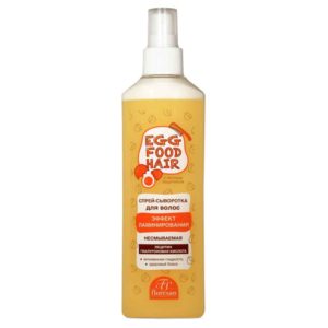 Floresan Egg Food Hair Ф70 Спрей-сыворотка Эффект Ламинирования несмываемая, 275 мл 11
