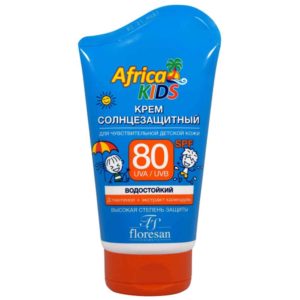 Floresan Africa Kids Ф404 Крем солнцезащитный SPF80 для чувствительной детской кожи, 100 мл 13