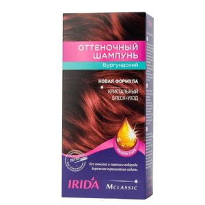 Irida Шампунь оттеночный Mclassic, тон бургундский, 3 саше по 25 мл + перч 3