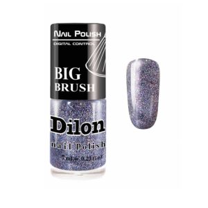 Dilon Лак для ногтей серия млечный путь, тон 2842 фиолетовый блеск 8