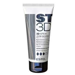 Estel ST 3d-крем для волос для подвижной укладки, нормальная фиксация, 100 мл 9