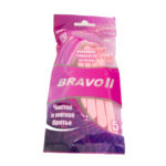 Slav&Co Bravo II Станки бритвенные одноразовые, 2 лезвия (5 шт в пакете, розовый) 1