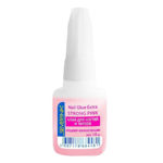 Severina Клей для ногтей и типсов Средней Консистенции с кисточкой Nail Glue Extra Strong Pink, 10 г 1