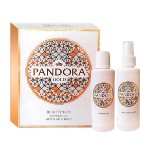 Pandora Набор косметический для женщин Pandora Gold (гель для душа парфюмированный, 150 мл + мист для волос и тела, спрей 150 мл) 10