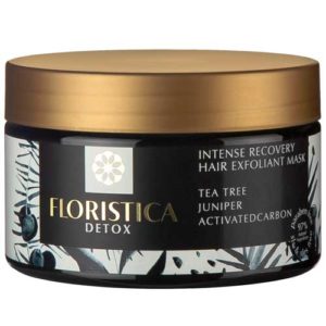 Floristica Detox Маска-эксфолиант для всех типов волос восстановление, укрепление чайное дерево, можжевельник, активированный уголь, 250 мл 13