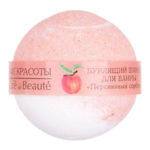 le Café de Beauté Бурлящий шарик для ванны Персиковый Сорбет с маслом персика и экстрактом абрикоса 1