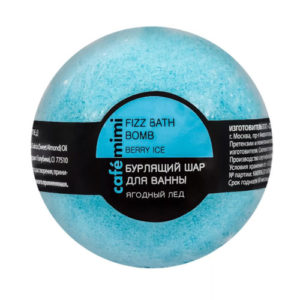 Cafe Mimi Бурлящий шар для ванны Ягодный лёд, 120 г 8