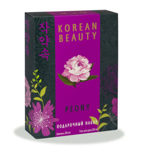 Набор подарочный Korean Beauty Peony 499 mini шампунь и гель для душа 10