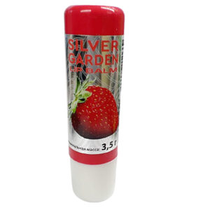 Silver Garden Бальзам для губ Клубника Strawberry с пчелиным воском, маслами и экстрактами 4