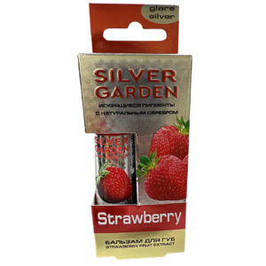 Silver Garden Бальзам для губ Клубника Strawberry с пчелиным воском, маслами и экстрактами 6