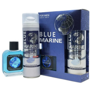 Набор подарочный для мужчин Blue Marine 074 Лосьон и пена для бритья 1