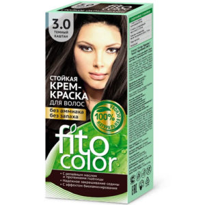 Fito косметик Крем-краска стойкая для волос цвет тёмный каштан, 125 мл 5