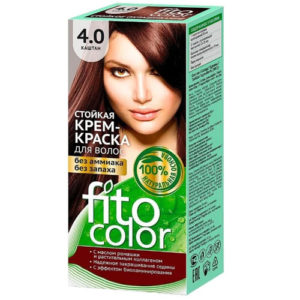 Fito косметик Крем-краска стойкая для волос цвет каштан, 125 мл 12