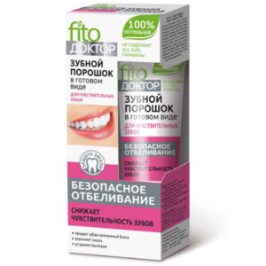 Fito косметик fito доктор Зубной порошок в готовом виде Для чувствительных зубов, 45 мл 8