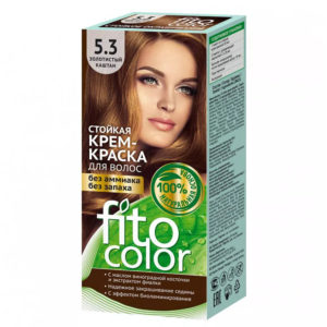 Крем-краска стойкая Фитокосметик Fito Color 5.3 золотистый каштан 11