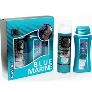 Festiva подарочный косметический для мужчин Blue Marine Cool (шампунь 250 мл + пена для бритья 200 мл) 5