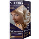 Studio Professional Крем-краска стойкая для волос 3D Holography тон 90.102 платиновый блондин, 40/60/15 мл 2