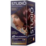 Studio Professional Крем-краска стойкая для волос 3D Holography тон 3.56 тёмная вишня, 40/60/15 мл 1