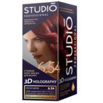 Studio Professional Крем-краска стойкая для волос 3D Holography тон 6.54 красное дерево, 40/60/15 мл 1