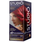 Studio Professional Крем-краска стойкая для волос 3D Holography тон 6.5 рубиново-красный, 40/60/15 мл 1