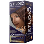Studio Professional Крем-краска стойкая для волос 3D Holography тон 6.45 каштановый, 40/60/15 мл 2