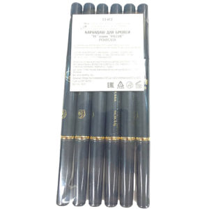 Ffleur ES412-05 dark gray Набор карандашей для бровей (мех+расч) Powder (6 шт х 0.5 г), тон серый, 1 уп 7