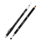 Ffleur E539-Blk Карандаш для глаз с растушовкой + точилка Master Eyeliner Pencil, тон чёрный, дерево 2