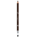 Ffleur ES539-D.Br Карандаш для глаз с растушовкой + точилка Master Eyeliner Pencil, тон тёмно-коричневый, дерево 2