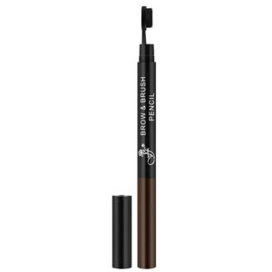Ffleur Br152-Br Карандаш для бровей (механический + мягкая расчёска) Brow and Brush Pencil, тон коричневый 9