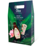 Olea Eco Botanic Набор подарочный Deep Nutrition (крем-гель для душа Лотос и Каштан 300 мл, крем-баттер для рук 50 мл) 2