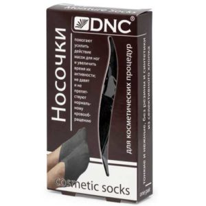 DNC Носочки трикотажные кроеные для проведения косметических процедур (размер 33-42; хлопок 95%) Moisture Socks, цвет чёрный, 1 пара 4