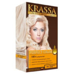 Krassa Гель-краска для волос стойкая Perfect Color (краска, окислитель, шампунь, бальзам, перчатки) тон 001 блондест супер, 50/25/20/10 мл 1