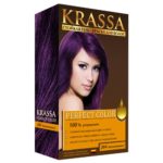Krassa Гель-краска для волос стойкая Perfect Color (краска, окислитель, шампунь, бальзам, перчатки) тон 264 баклажановый, 50/50/10/10 мл 2