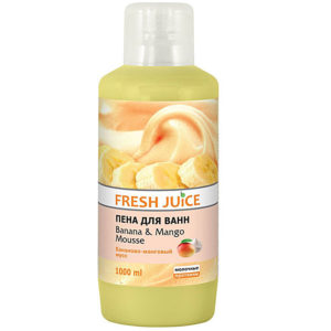 Эльфа Fresh Juice Пена для ванн Бананово-Манговый Мусс с молочными протеинами, 1000 мл 14